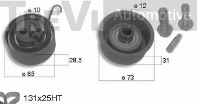 TREVI AUTOMOTIVE kd1270 -  Комплект ремня ГРМ